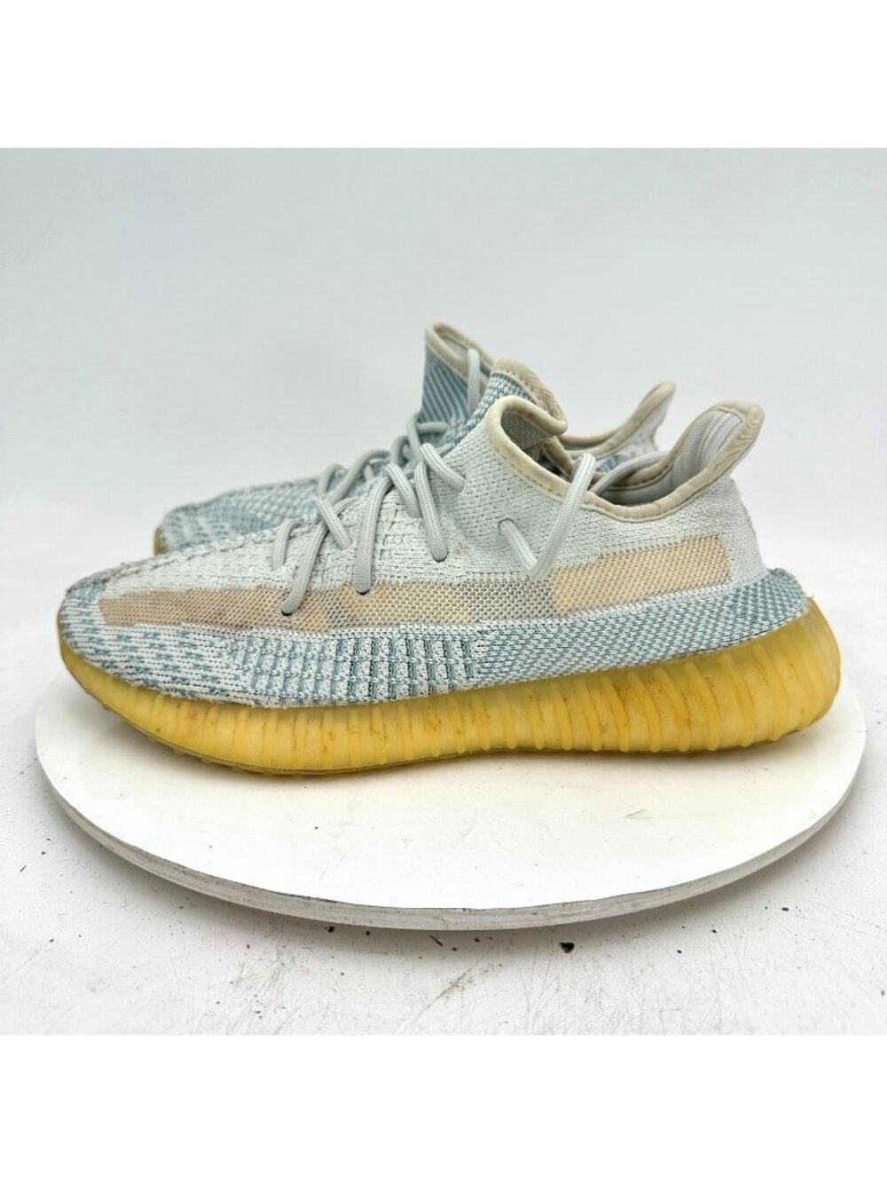 Adidas Yeezy Boost 350 V2 Men Size 8 FW3043 Cloud White Ice Blue Shoes